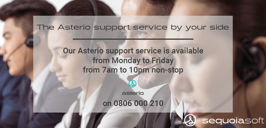 The Asterio support service by your side