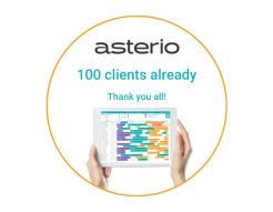 Asterio 100 clients already